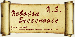 Nebojša Sretenović vizit kartica